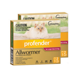 4 Pack Profender Allwormer for Cats 5-8kg